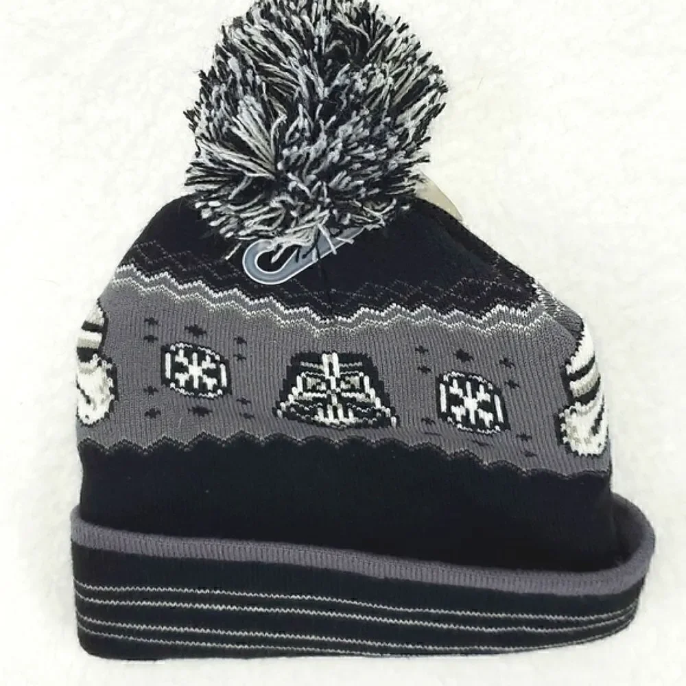 Disney Star Wars Black Gray and White Beanie